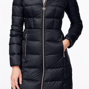 Michael Kors Women's Elegant Black Puffer Jacket